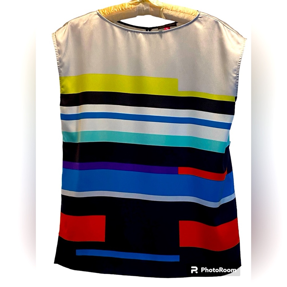 Vince Camuto Multi Colored Striped Top